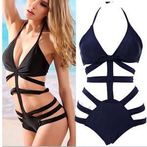 Black sexy bathing suit